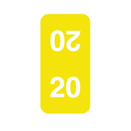 2020 Colwell Year Bands 1/2 X 1 Yellow W/Black